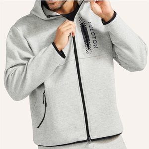 Peloton Men’s “On the Go” sport full zip hoodie sweatshirt Sz L